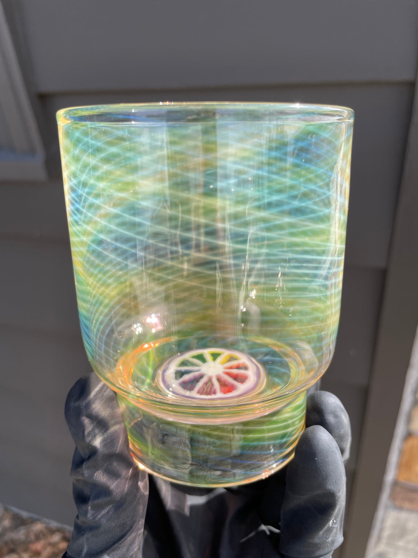 Lyons Glass Fume Retticello Collab cup