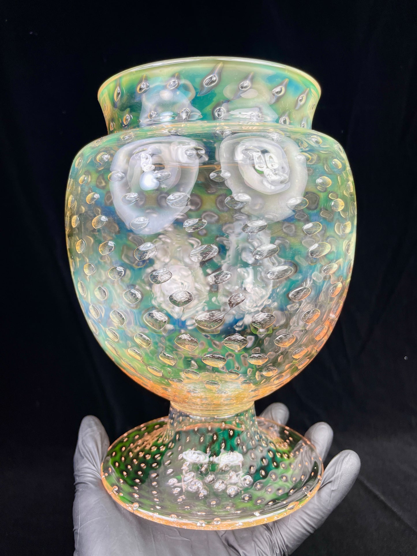 Fumed BubbleTrap Grecian Vase