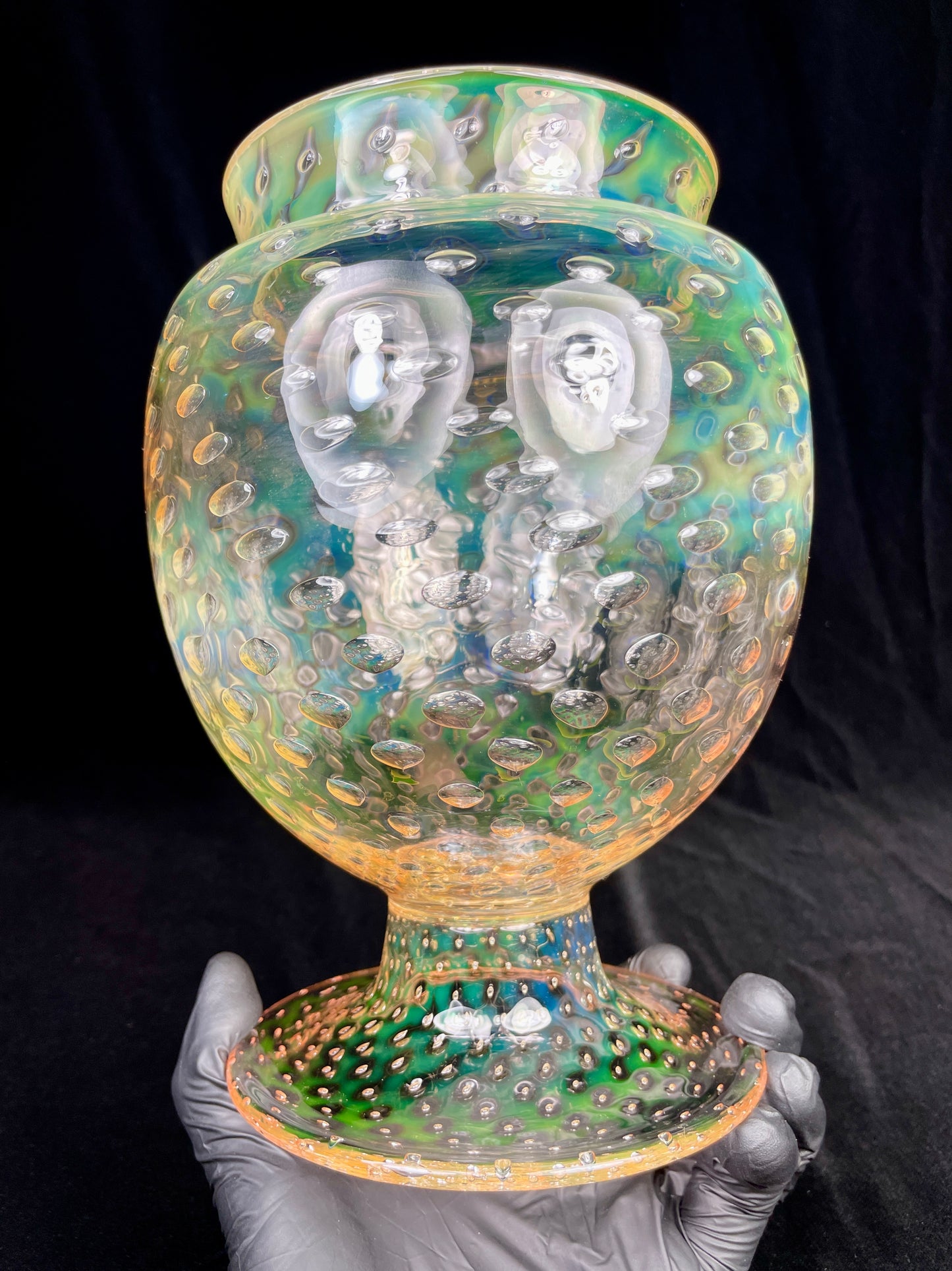 Fumed BubbleTrap Grecian Vase
